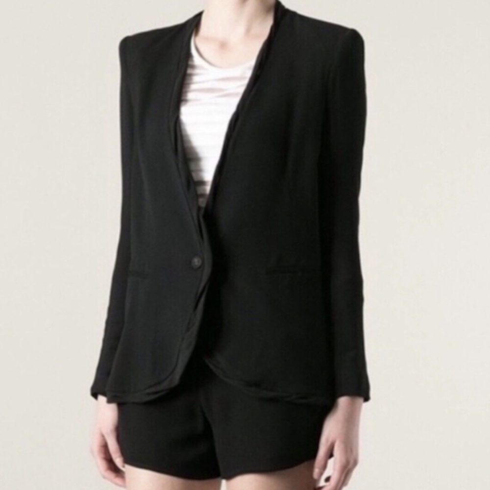 Helmut Lang Blazer with Chiffon trim